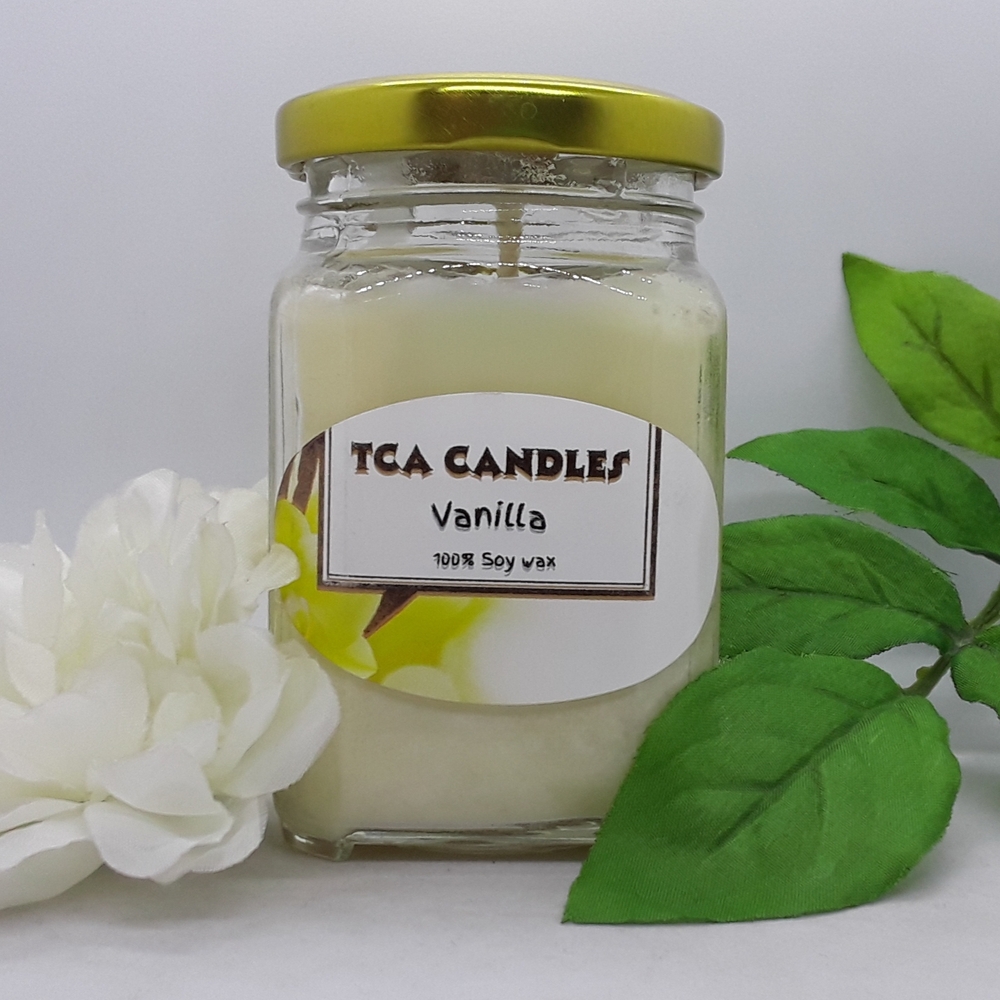 Vanilla Soy Wax  Candle - Cream